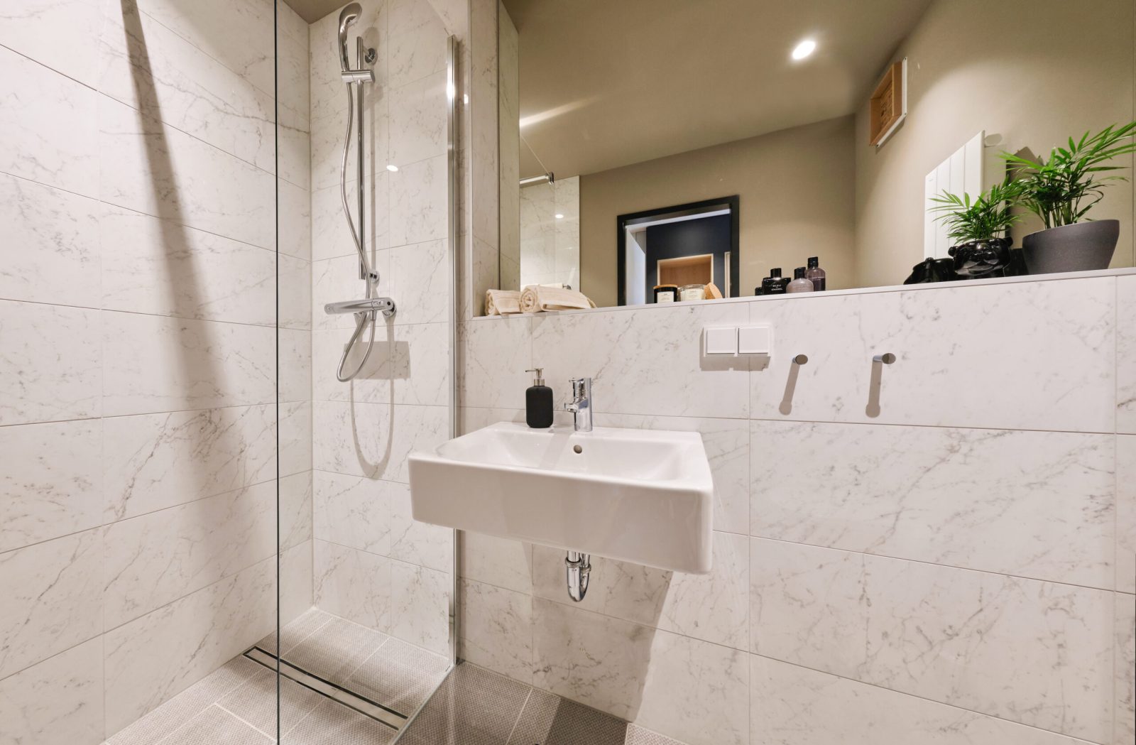 Badezimmer Waschbecken Dusche